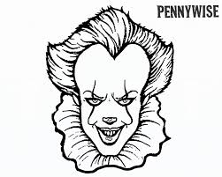 Ensuite, vos enfants pour colorier les différentes zones en suivant bien les traits noirs. Outline Realistic Pennywise Drawing Novocom Top
