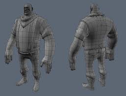 Team Fortress 2 1850 Edition Page 14 Polycount Forum Topology Low Poly Character 3d Model Character
