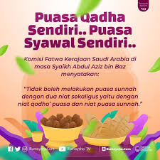 Bab puasa nabi shallallahu 'alaihi wa sallam di selain bulan ramadan dan disukainya untuk tidak melewatkan satu bulan dari. Puasa Qadha Ramadan Sendiri Puasa Syawal Sendiri Doa Ramadan Motivasi