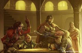 Argument In The Council By Concept Art House Art Fantasy Artwork Fantasy Art