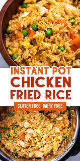 Instant Pot Chicken Fried Rice Recipe Instant Pot Dinner Recipes Easy One Pot Meals Instant Pot Recipes Chicken