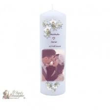 Le visuel de ce gobelet personnalisé mariage 25cl est une bougie dans un pot. Bougie De Mariage Personnalisee Avec Photo