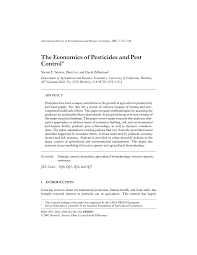 Also, some of the pest control products. Pdf The Economics Of Pesticides And Pest Control