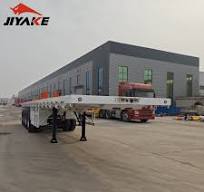 40FT 20FT Flatbed Sidewall 40 Tonnes 3 Axles Steel Flat Fence Container  Cargo Semi-Trailer