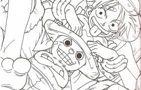 Monkey D Luffy One Piece Colouring Pages Picolour