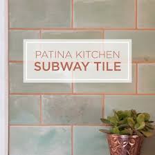 Mason jars work well and you can even label them to be extra organized. Farmhouse Kitchen Patina Subway Tile Backsplash Mercury Mosaics