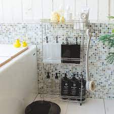 楽天市場 バスラック コンパクト たっぷり収納 ステンレス シャンプーラック 3段 収納 お風呂 浴室 バスルーム サニタリー 三段 ディスペンサースタンド お風呂収納 小物 バス バスラック 棚 コーナーラック バスグッズ あす楽 入浴剤とお風呂のソムリエ