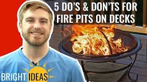 What can we make to put underneath it that will protect the deck from heat and sparks? The 5 Do S Don Ts When Using A Fire Pit On A Wood Deck Sunnydaze Decor