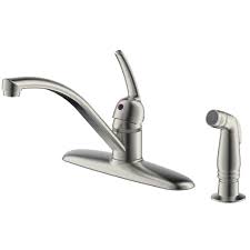 hole kitchen faucet with side spray