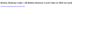 Types of roblox card codes: Roblox Redeem Card Codes