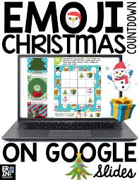 Google Slides Emoji Christmas Countdown Emoji Christmas Calendar Activities Advent Calendar Activities