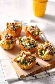 Caesar Salad Wonton Cups Recipe Recipetin Eats Recipes Wonton Cups