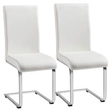 Maybe you would like to learn more about one of these? Amazon Com Yaheetech Dining Chairs High Back Pu Leather Dining Room Chairs Upholstered Dining Side Chairs With Metal Legs Home Kitchen Furniture Modern Set Of 2 White Kitchen Dining