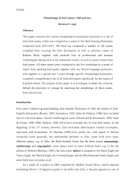 Pdf Morphology Of Zulu Bird Names Old And New