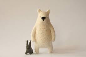 Had No Idea What Needle Felting Was 10 Minutes Ago I Love These Two Felt Animals Felt Art Needle Felting
