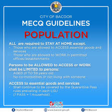As we progress to the modified enhanded community quarantine (mecq), all online orders may now be received either via delivery services or. Alamin Modified Enhanced City Government Of Bacoor Facebook