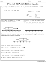 19 view profile use this version, or check out other variations created by teachers from the wizer community: Box And Whisker Plots Notes And Worksheets Lindsay Bowden