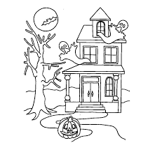 Printable halloween spooky haunted house intricate pattern coloring page. Free Printable Haunted House Coloring Pages For Kids