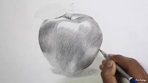 رسم تفاحه بالظل والنور الجزء الثاني youtube