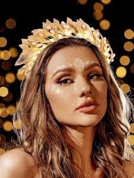 Light Up Headbands Gold Leaf Headband Greek Goddess Headpiece Headdress  Laurel C