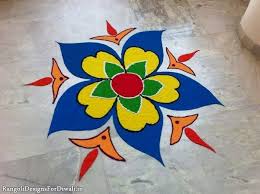 Simple Easy Diwali Rangoli Designs Patterns 2015 Free Hand Rangoli Design Rangoli Patterns Easy Rangoli Designs Diwali