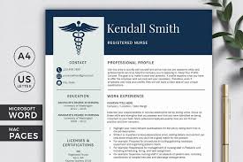 The resume format for doctors. Nurse Resume Doctor Cv Creative Resume Templates Creative Market