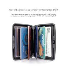 If one person can't pay, the other person is on the hook for the charges. Miami Carryon Rfid Wallet Credit Card Holder Prevent Identity Theft Overstock 22750087
