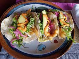 They even have a number of different shrimp seasoned tacos such as garlic, jalapeno, chipotle, and spicy diablo. Fish Tacos Picture Of Hotel Santa Fe Puerto Escondido Tripadvisor