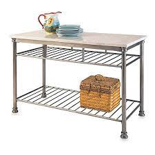 Steel kitchen island cart quartz top bathroom. Home Styles The Orleans Kitchen Island With Quartz Top Bed Bath Beyond