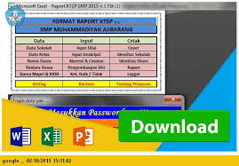 Info Sekolah Kita Rexxar Excel Ops Download Aplikasi Daftar Nilai Lengkap Dengan Raport Smp Ktsp Tp 2015 2016 Xls Microsoft Excel Aplikasi Microsoft