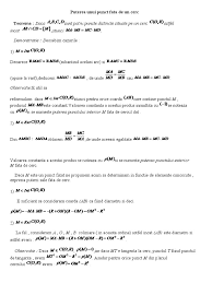 Analog, cu puterea punctului c fa de acelai cerc, avem a r2 = b r1. Puterea Unui Punct Fata De Un Cerc
