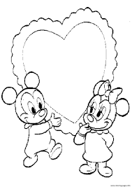 For boys and girls, kids and adults, teenagers and toddlers, preschoolers and older kids at school. Little Mickey And Minnie Valentine 84f2 Coloring Pages Printable
