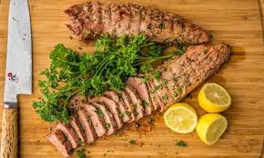It's made with a garlic herb rub that is perfect on any meat or vegetables! Grilled Lemon Pepper Pork Tenderloin Recipe Traeger Grills