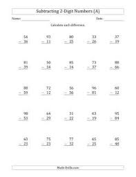 Worksheet will open in a new window. Subtraction Worksheets