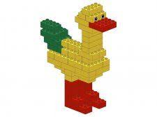 duplo animal duck pattern card legolar logolar