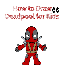 Use light, smooth strokes for sketching. How To Draw Deadpool For Kids How To Draw Easy