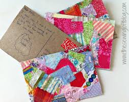 A blank canvas for your own photo or design! Homemade Postcards Skip To My Lou Fabric Postcards Fabric Cards Diy Postcard
