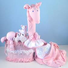 Gentle Giraffe Diaper Cake Baby Girl Gift Baby Gifts