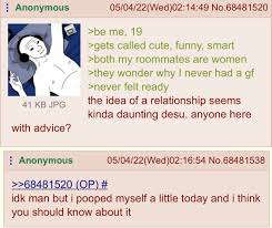 anon has something important to share : rgreentext