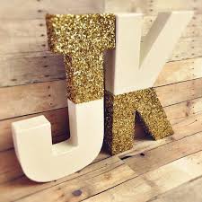 Gold Glitter Letters Self Standing Letters Ivory Gold Numbers Gold Glitter Oarty Decor Gold Wooden Letters Decorated Wood Letters Decorated Wood Letter Crafts
