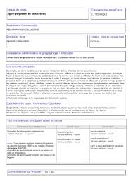 Également appelé agent de service ou agent de propreté, l'agent d'entretien s'occupe principalement du nettoyage des locaux d'une entreprise. Fiche De Poste Agent Polyvalent De Restauration A La Gendarmerie