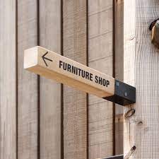 ウッドサインアーム50 看板 オリジナル家具 金物の上手工作所オンラインショップ 屋外看板 表札 デザイン 工作