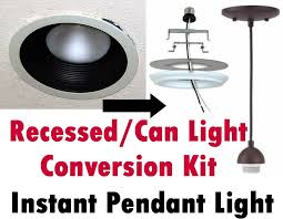 Sep 13, 2020 · commercial electric's 11 in. Turn Recessed Light Into A Pendant Conversion Kit Can Etsy