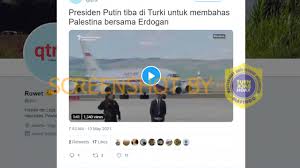Pesawat latih turki jatuh di konya, 1 orang pilot meninggal dunia. Salah Video Presiden Putin Tiba Di Turki Untuk Membahas Palestina Bersama Erdogan Turnbackhoax Id