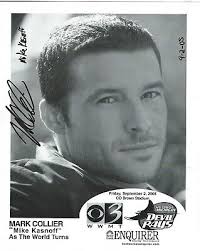 Mark Collier Signed Promo 8x10 Photo As The World Turns