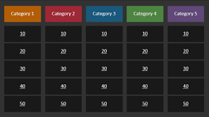 Create interactive trivia games and quizzes for conferences and events. Color Coded Quiz Show Game