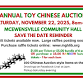 Annual Toy Auction event in McEwensville, PA