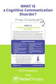 What Are Cognitive Communication Disorders And How Can You Help Read This Article And Download The Speech Therapy Resources Speech Therapy Materials Cognitive