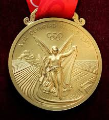 Gold, silver, and bronze, awarded to first, second, and third place, respectively.the granting of awards is laid out in detail in the olympic protocols. Close Ups Of Olympic Medals Olympic Medals Olympic Gold Medals Gold Medal