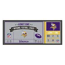 Nfl Minnesota Vikings Ticket Runner 30 X72 Minnesota Vikings Vikings Nfl